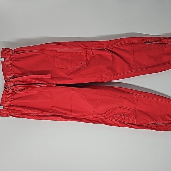 FP Movement Parachute Jogger High Rise Elastic Waist Ankle Zipper Multi-pocket - Picture 17 of 17